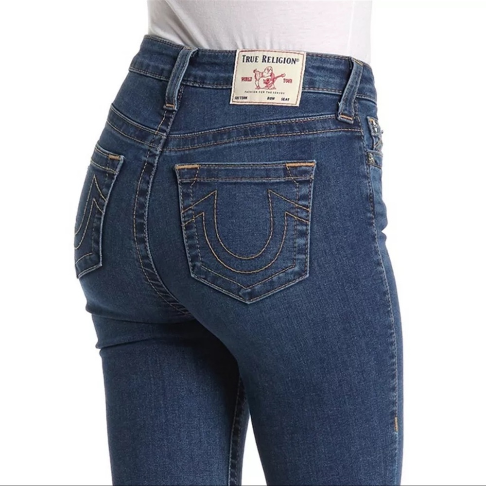 True Religion Women's Halle Super Skinny Fit High Waist Stretch Jeans Size 28